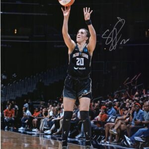 Sabrina Ionescu New York Liberty Autographed 16" x 20" Shooting in Black Jersey Photograph