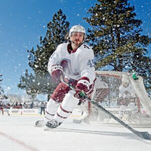 Samuel Girard Colorado Avalanche Unsigned 2021 Outdoors at Lake Tahoe Photograph