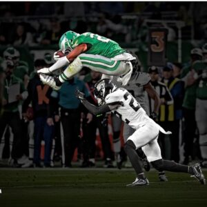 Saquon Barkley Philadelphia Eagles Unsigned Reverse Hurdle Photograph
