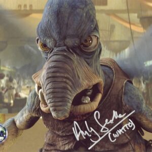 Andy Secombe Autographed Star Wars The Phantom Menace Angry Watto 8×10 Photo