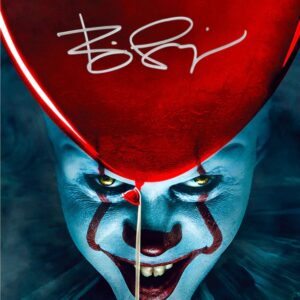 Bill Skarsgard Autographed IT Pennywise The Derry Disease 8x10 Photo