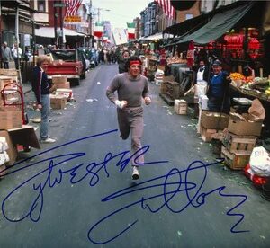 Sylvester Stallone Autographed Rocky Philadelphia Freedom 16x20 Photo