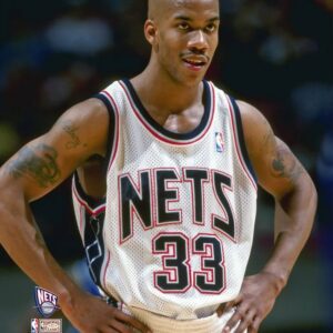 Stephon Marbury New Jersey Nets Unsigned Hardwood Classics Hands On Hips Photograph