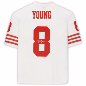 Steve Young San Francisco 49ers Autographed White Mitchell & Ness Replica Jersey