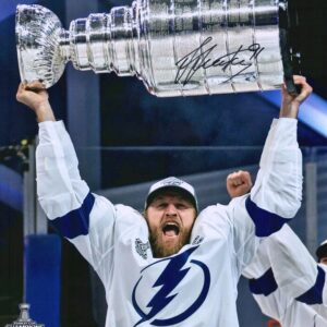 Steven Stamkos Tampa Bay Lightning Autographed 16" x 20" 2020 Stanley Cup Champions Raising Cup Photograph