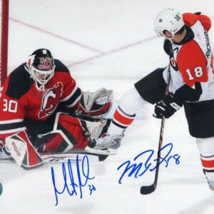 Martin Brodeur & Mike Richards Devils, Flyers Autographed 8x10 Photo