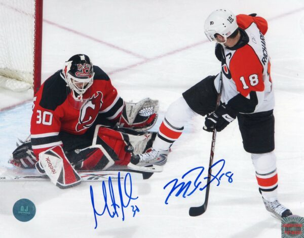 Martin Brodeur & Mike Richards Devils, Flyers Autographed 8x10 Photo