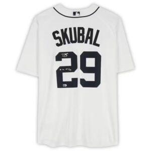 Tarik Skubal Detroit Tigers Autographed White Nike Replica Jersey