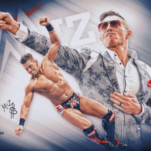The Miz WWE Autographed 16" x 20" Photo Print - Art by Brian Konnick - Limited Edition of 50