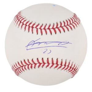 Vladimir Guerrero Jr Autographed OML Baseball (JSA & USA SM)