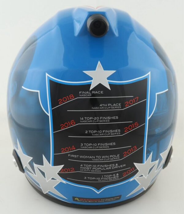 Danica Patrick Autographed NASCAR Full-Size Custom Career Highlight Helmet - Image 3