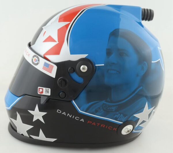 Danica Patrick Autographed NASCAR Full-Size Custom Career Highlight Helmet - Image 2