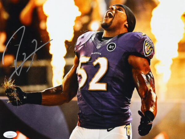 Ray Lewis Baltimore Ravens Autographed 11x14 Photo (JSA)