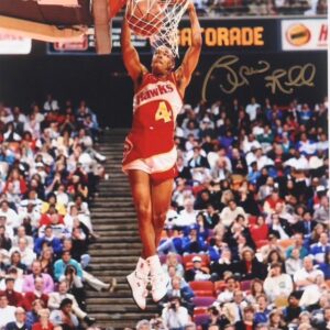 "Spud" Webb Atlanta Hawks Autographed 8x10 Photo (Beckett)