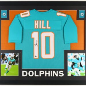 Tyreek Hill Miami Dolphins Autographed Framed Jersey