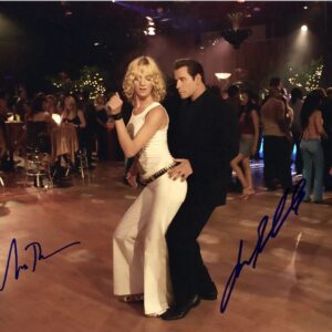 Uma Thurman and John Travolta Autographed Be Cool 11x14 Scene Photo