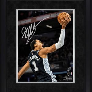 Victor Wembanyama San Antonio Spurs Facsimile Signature Framed 11" x 14" Spotlight Photograph