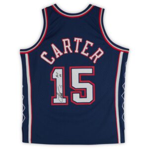 Vince Carter New Jersey Nets Autographed Gray Mitchell & Ness 2004-05 Authentic Jersey