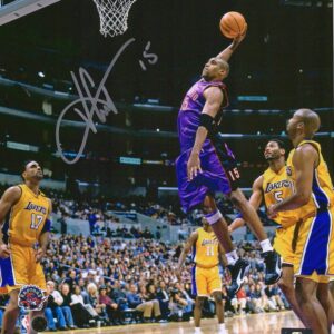 Vince Carter Toronto Raptors Autographed 8'' x 10'' Windmill Dunk Photograph