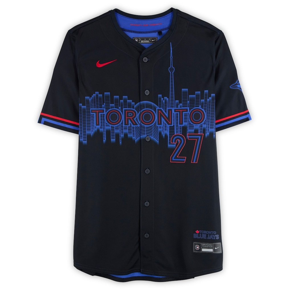 Vladimir Guerrero Jr. Toronto Blue Jays Autographed Black Nike City Connect Limited Jersey - Image 2