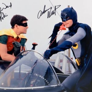 Adam West and Burt Ward Autographed Classic Batman 1966 Batman and Robin 16x20 Photo