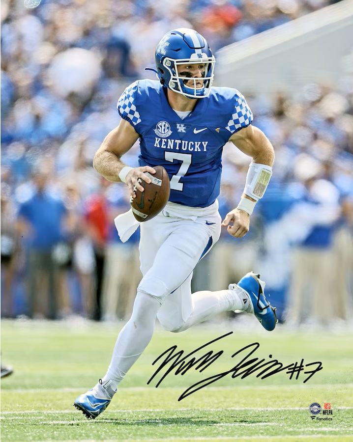 Will Levis Kentucky Wildcats Autographed 8" x 10" Running Photograph