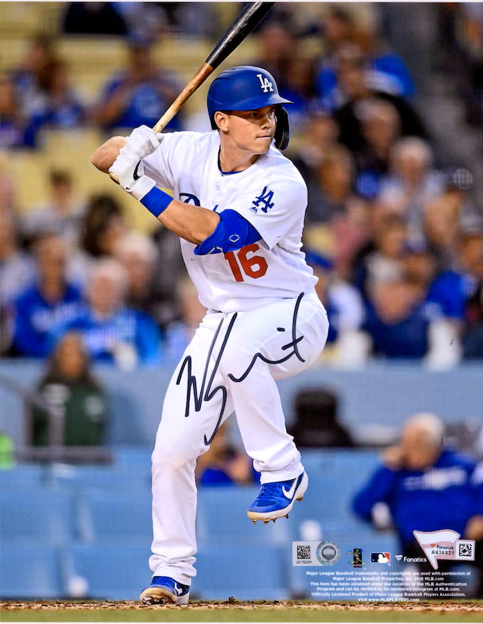 Will Smith Los Angeles Dodgers Autographed 8" x 10" Hitting Photograph