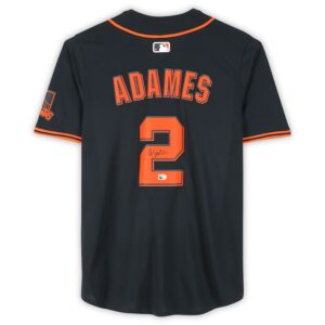 Willy Adames San Francisco Giants Autographed Black Nike Limited Jersey