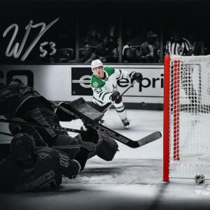 Wyatt Johnston Dallas Stars Autographed 8" x 10" 1st NHL Goal Spotlight Photograph