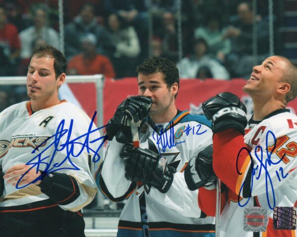 Getzlaf, Iginla, Marleau Autographed 8x10 Photo