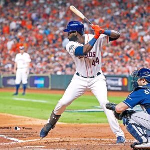 Yordan Alvarez Houston Astros Unsigned Prepares to Bat Horizontal Photograph