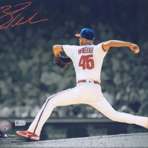 Zack Wheeler Philadelphia Phillies Autographed 11" x 14" Pitching Spotlight Photograph