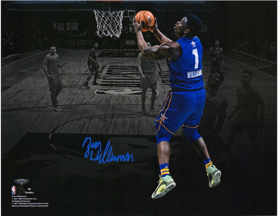 Zion Williamson New Orleans Pelicans Autographed 11" x 14" 2021 NBA All-Star Game Spotlight Photograph